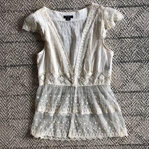 Lace tank. Size Medium. Summer or honeymoon fash.